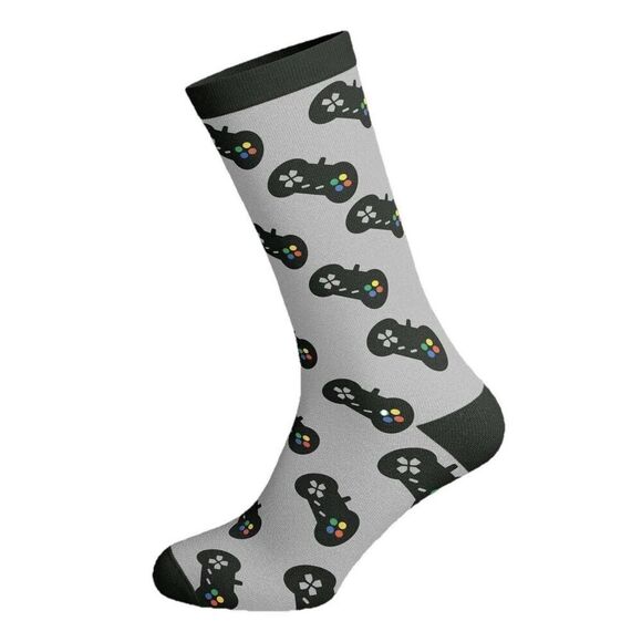 New Men's “Leveled Up To Daddy” Socks Video Game Xbox Novelty Graphic Fast Ship - Picture 2 of 7